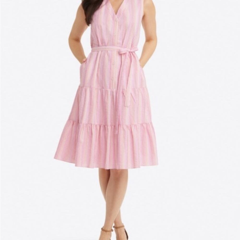 DRAPER JAMES Lorettta Sleeveless Midi sz L - Picture 2 of 12